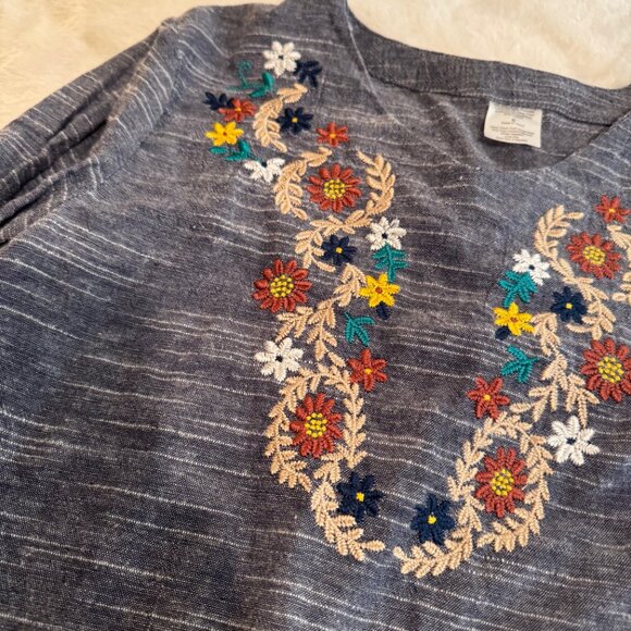 Cracker Barrel Old Country Store Linen Blend Top Size S - Picture 4 of 11